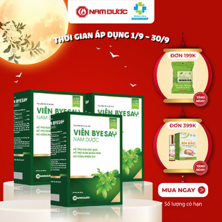  Viên ByeSay Nam Dược 5 vỉ x 6 viên giảm say rượu bia, giảm triệu chứng, tăng cường chức năng giải độc