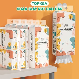 Giấy vệ sinh rút Top Gia 1 bịch 1280 tờ treo tường cao cấp tiện lợi, siêu dai, mềm mại