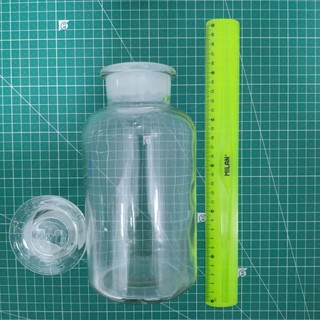 (Siêu lớn) Chai thủy tinh trắng, nâu MIỆNG RỘNG nắp đậy 1000ml, 2500ml