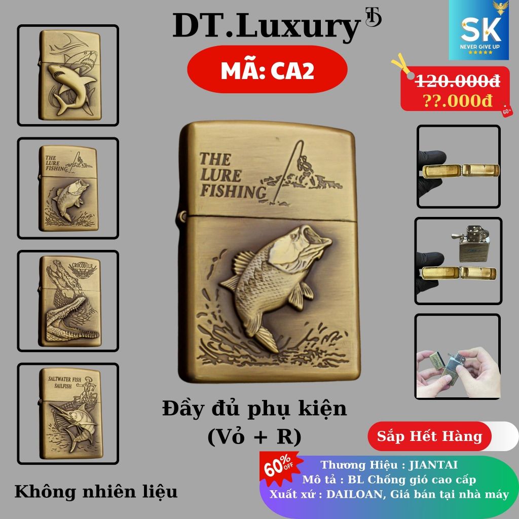 Vỏ Jippo Độc Lạ (M-CA2) Chất liệu Đồng Thau (Không Bao Gồm Nhiên Liệu)
