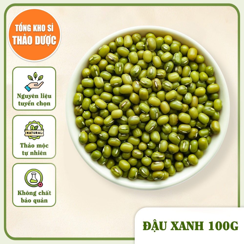 Đậu Xanh 100g (Đỗ Xanh Nguyên Vỏ)
