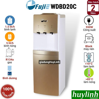 Cây nước nóng lạnh 3 vòi fujie wdbd20c - block