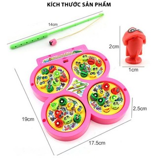 Bộ đồ chơi câu cá 4 hồ đồ chơi câu cá bộ câu cá kèm pin đồ chơi trẻ em đồ chơi phát nhạc
