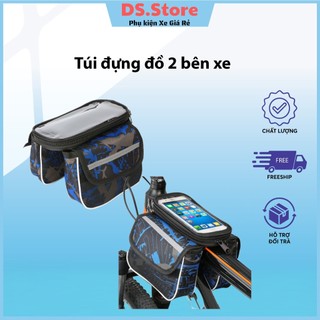  Túi Treo Sườn Xe Đạp Thể Thao - Có Ngăn Đựng Điện Thoại Cảm Ứng  2 Sườn Để Đồ Tiện Lợi 