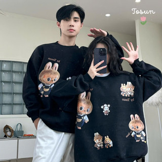 Áo sweater nỉ bông LAPUPU nhiều màu form rộng mẫu mới hot trend 2024 TOSUN S30