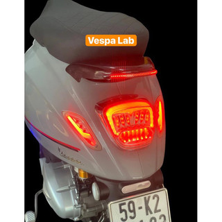 BAGA SAU HỢP KIM KÈM ĐÈN LED FOR VESPA SPRINT PRIMAVERA LX LXV LT S GT GTS GTV 