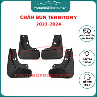 Bộ 4 Chắn bùn cho xe Territory 2022 - HIỆN NAY - mẫu nhựa dẻo cao cấp - tặng kèm ốc