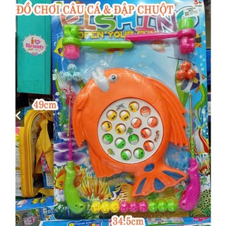 BỘ ĐỒ CHƠI CÂU CÁ ĐẬP CHUỘT đồ chơi câu cá đồ chơi đập chuột đồ chơi phát nhạc