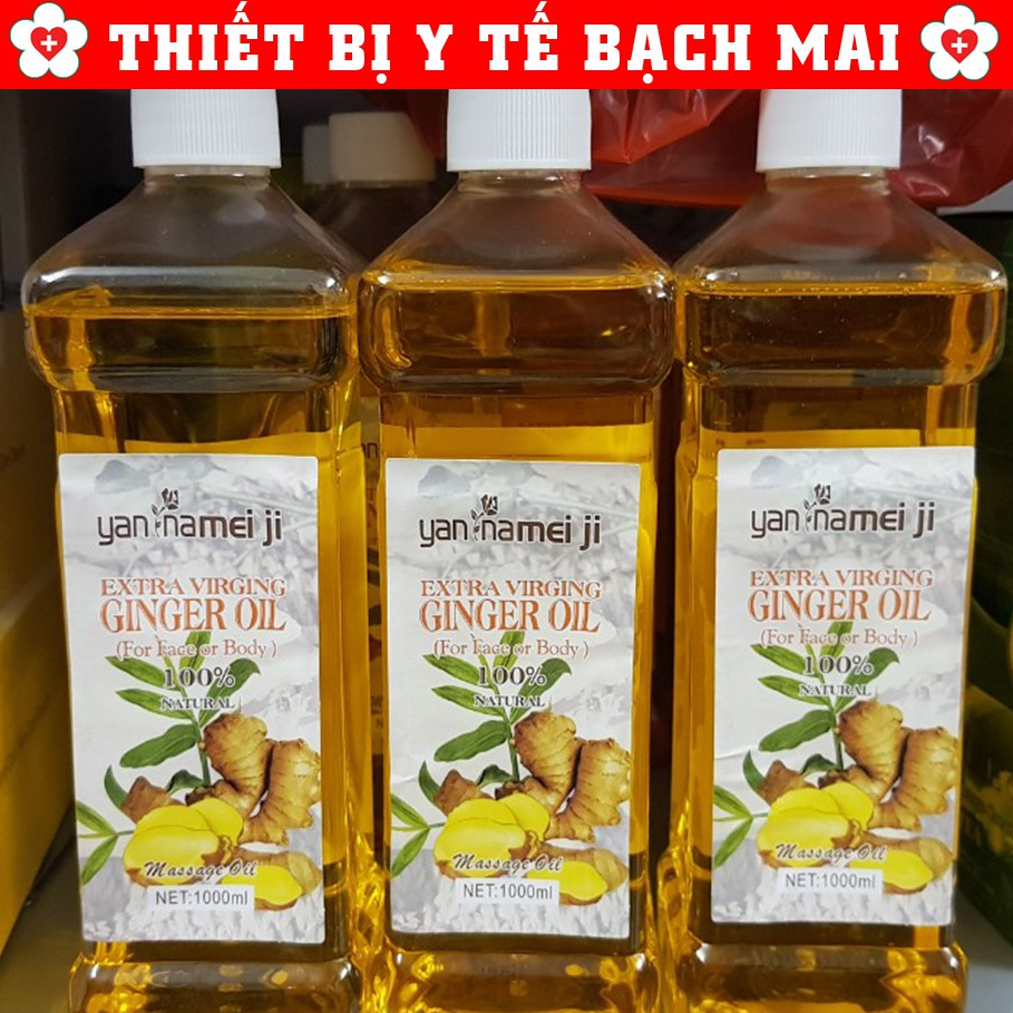 Tinh dầu Gừng massage Giảm Béo Thông Kinh Lạc [Chai 500ml]