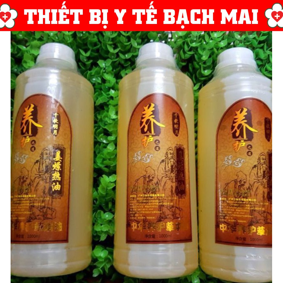 Tinh dầu Gừng massage Giảm Béo Thông Kinh Lạc [Chai 500ml]