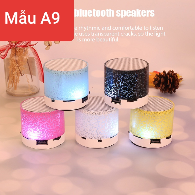 Loa bluetooth có đèn LED RGB nhiều màu mới