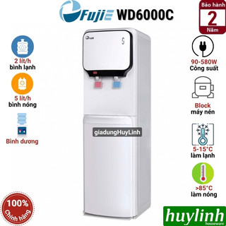 Cây nước nóng lạnh Fujie WD6000C - làm lạnh bằng máy nén Block