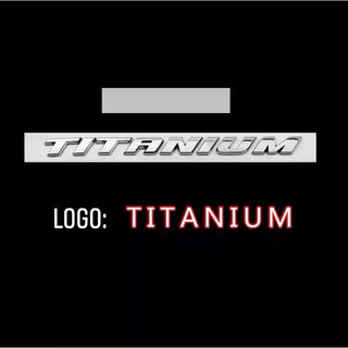 logo chữ FOCUS TITANIUM dán đuôi xe