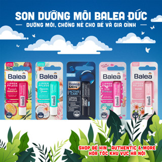 Son dưỡng môi Balea Đức, 4.8g, son dưỡng chống nẻ dành cho bé và người lớn, không màu