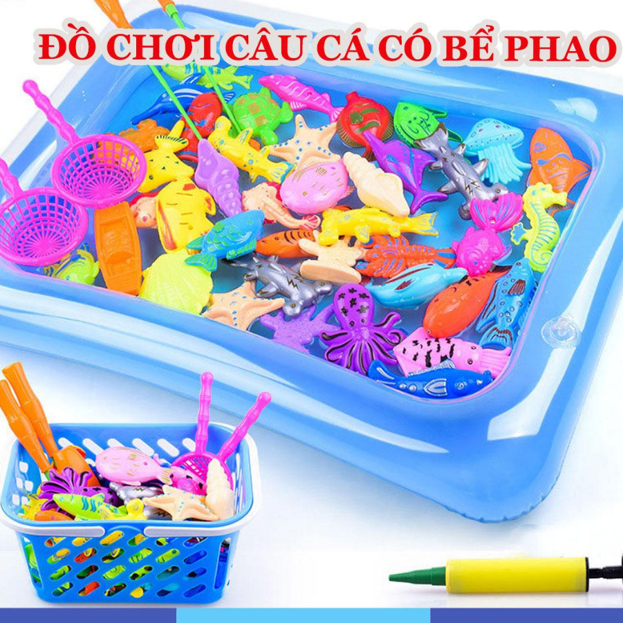 Câu cá phao ( không giỏ ) ĐỒ CHƠI CÂU CÁ BỂ PHAO, câu cá nước