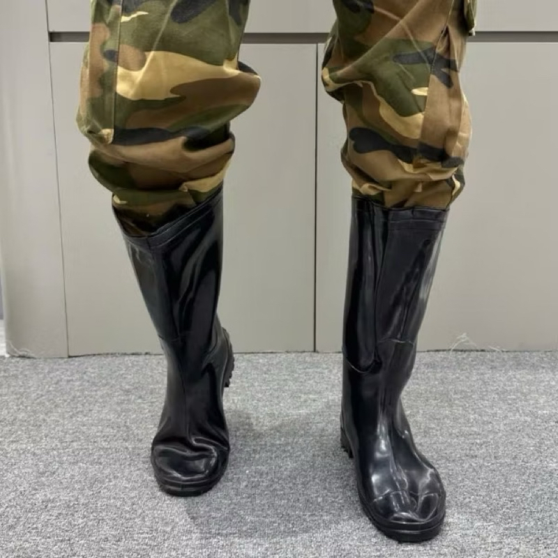 Ủng Cao Su đen - ủng đi mưa - ủng bảo hộ - ( ảnh thật )