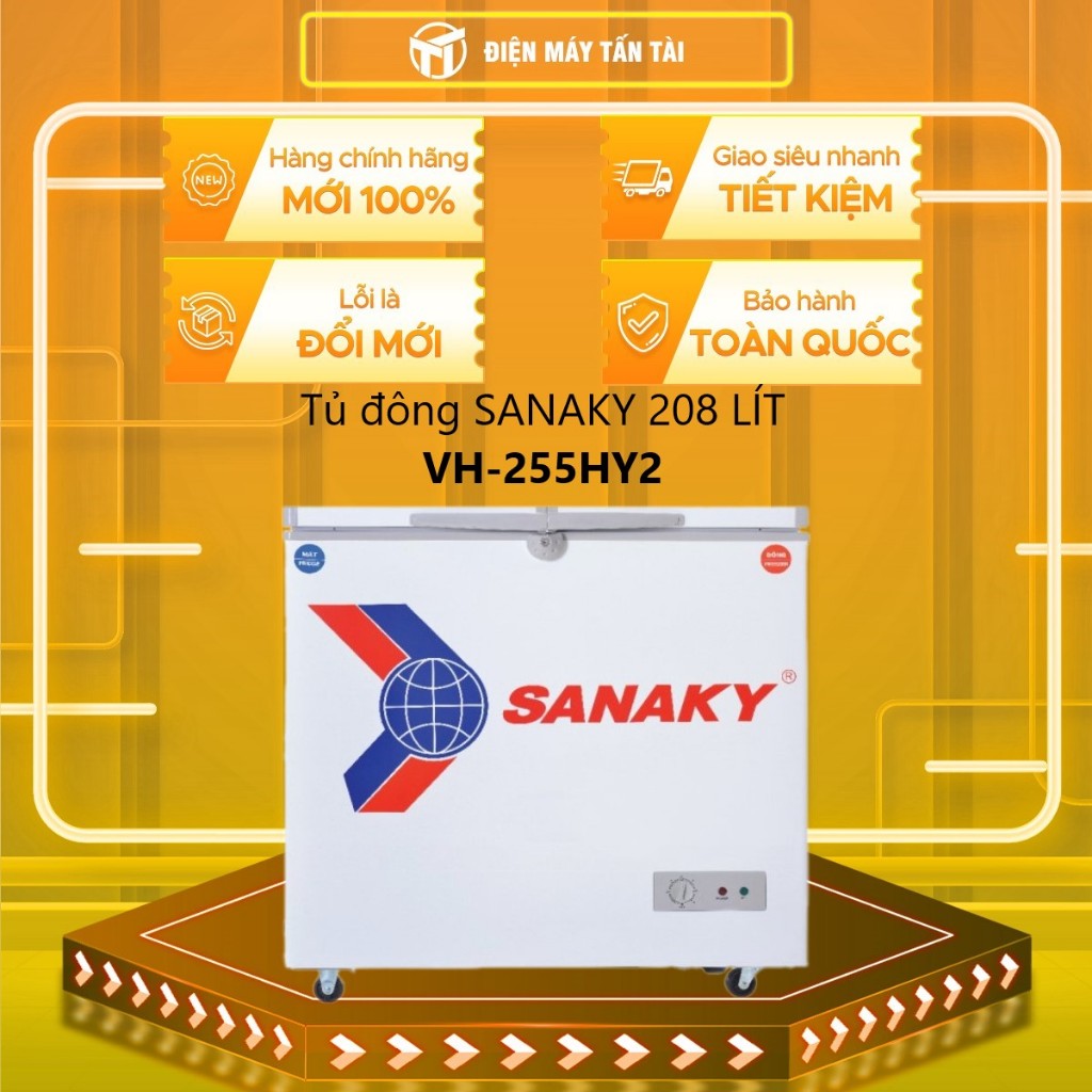 VH-255HY2 - Tủ đông SANAKY 255HY2 - 208 LÍT - MIỄN PHÍ GIAO HÀNG HCM
