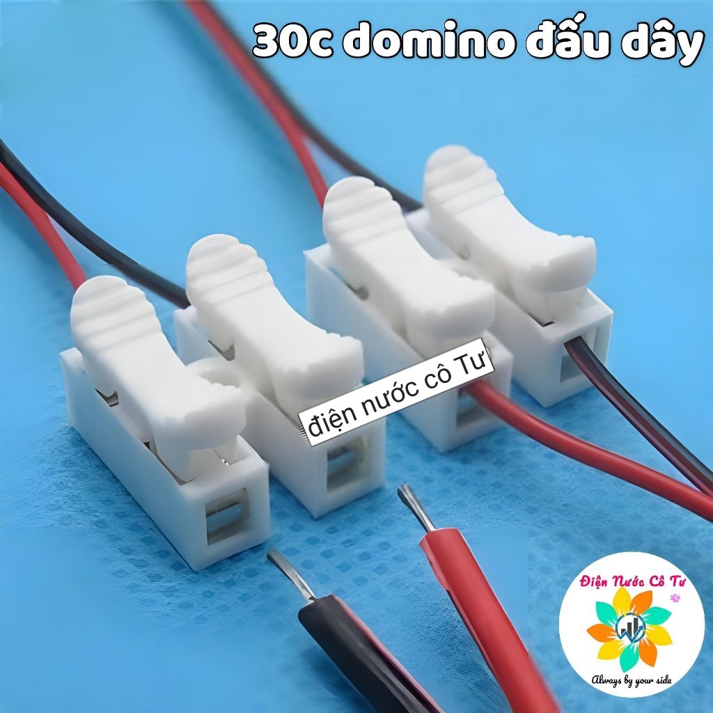 30 cái Domino Kẹp Nối Dây Điện Nhanh - domino đấu đèn âm trần - domino đèn máng