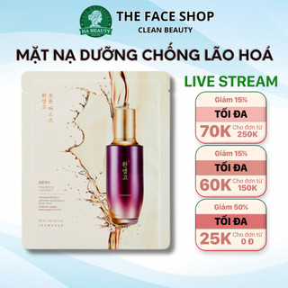 Mặt nạ giấy dưỡng ẩm da chống lão hóa Hàn Quốc The Face Shop Yehwadam Hwansaenggo Ultimate Rejuvenating Facial Mask 30ml