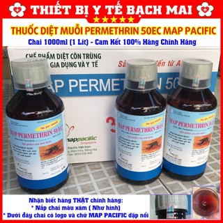 THUỐC DIỆT MUỖI PERMETHRIN 50EC [Chai 1000ML] MAP PACIFIC