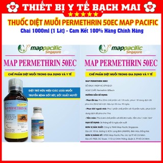 THUỐC DIỆT MUỖI PERMETHRIN 50EC [Chai 1000ML] MAP PACIFIC