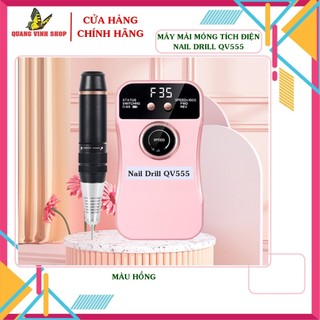Máy mài móng tích điện Nail Drill QV555 [đầy đủ phụ kiện]
