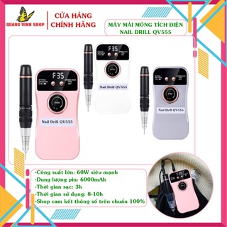 Máy mài móng tích điện Nail Drill QV555 [đầy đủ phụ kiện]