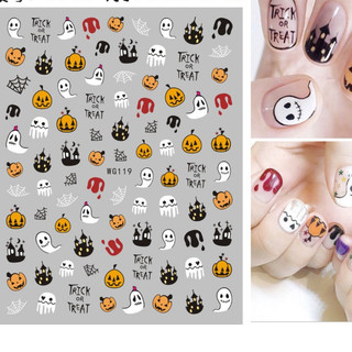 sticker dán móng tay hình haloween