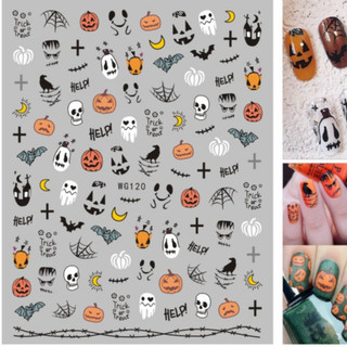 sticker dán móng tay hình haloween