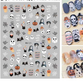 sticker dán móng tay hình haloween