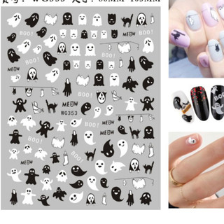 sticker dán móng tay hình haloween