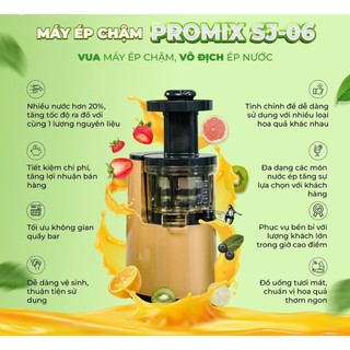 [ HOT ]Máy ép chậm trái cây Hurom HU - 19SGM  - Promix SJ 06 ( Giữ Nguyên Vị Trái Cây )