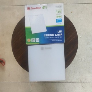 Ốp trần rạng đông 12w,đèn ốp trần vuông 17x17/12w chính hãng