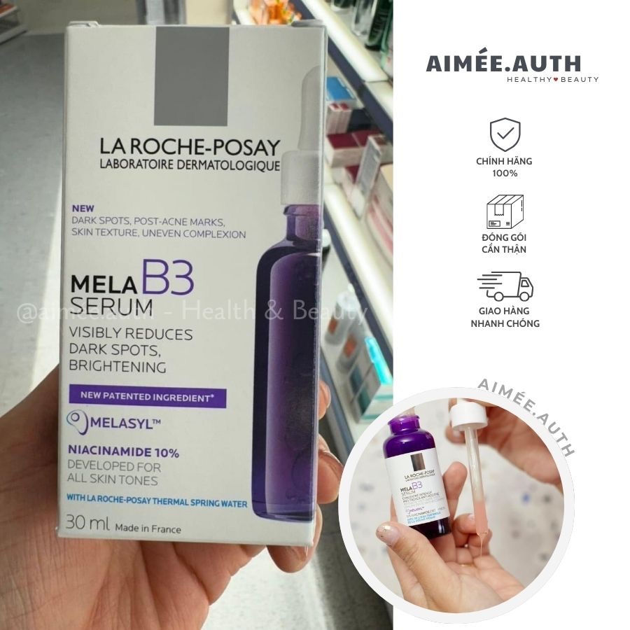 Serum giảm thâm nám, sáng da Laroche posay Mela B3 30ML mới [ĐỦ BILL PHÁP]