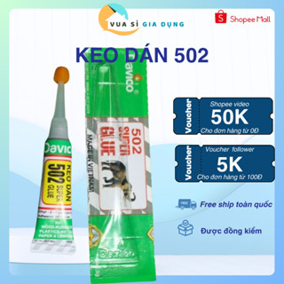  Combo 5,10 tuýp keo 502 SUPER GLUE keo dán đa năng dùng dán đồ gỗ đồ gốm đồ nhựa kim loại,... 