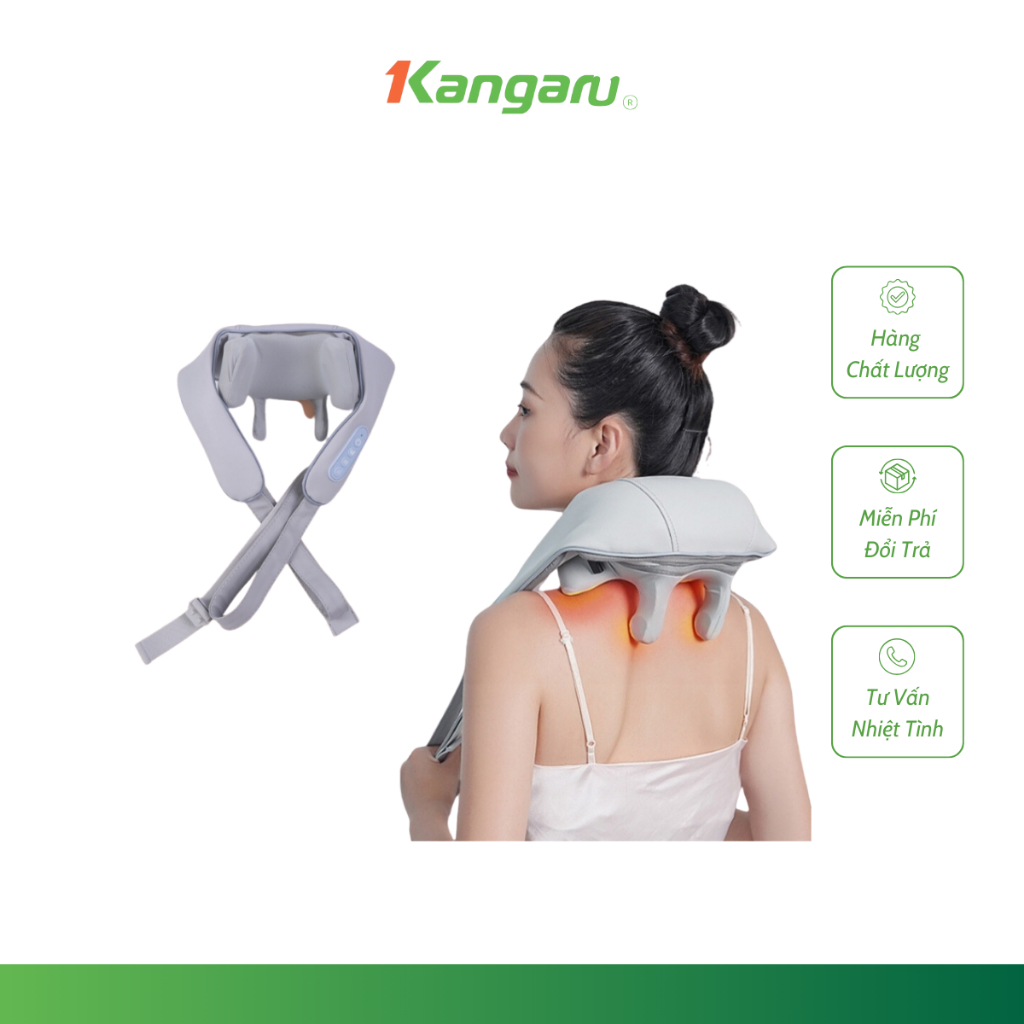 Máy Massage Cổ Vai Gáy 6D Công Suất 10W Giảm Đau Mỏi Giúp Thư Giãn Hiệu Quả TVQ Store