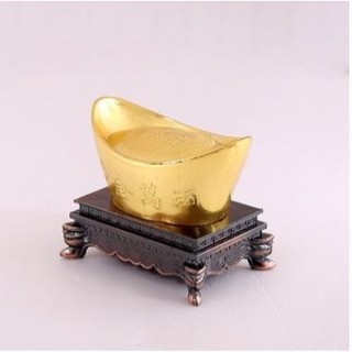 Thỏi vàng tài lộc có đế,trang trí