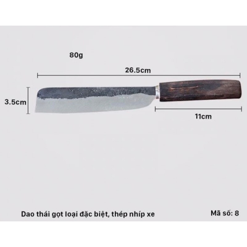 Dao thái gọt nhíp xe Đa Sỹ (dao chuối)