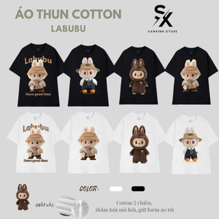 Áo thun labubu nam nữ chất cotton cao cấp co dãn 4 chiều form rộng unisex - SXATA34