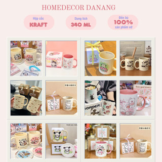 [Kèm hộp+túi+thiệp] Nhiều mẫu cốc sứ tráng men hoạt hình giá rẻ, ly sứ quà tặng bạn bè, sinh nhật