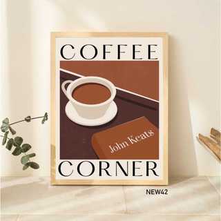 Tranh chủ đề cafe treo tường trang trí chất liệu canvas