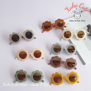 Kính mắt thời trang trẻ em kính râm cho bé 1-6 tuổi kính hoa tròn chống tia UV400 bảo vệ mắt trẻ em