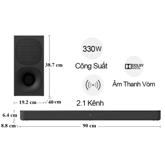 Bộ loa thanh Sony HT-S400 330W | HÀNG XẢ KHO