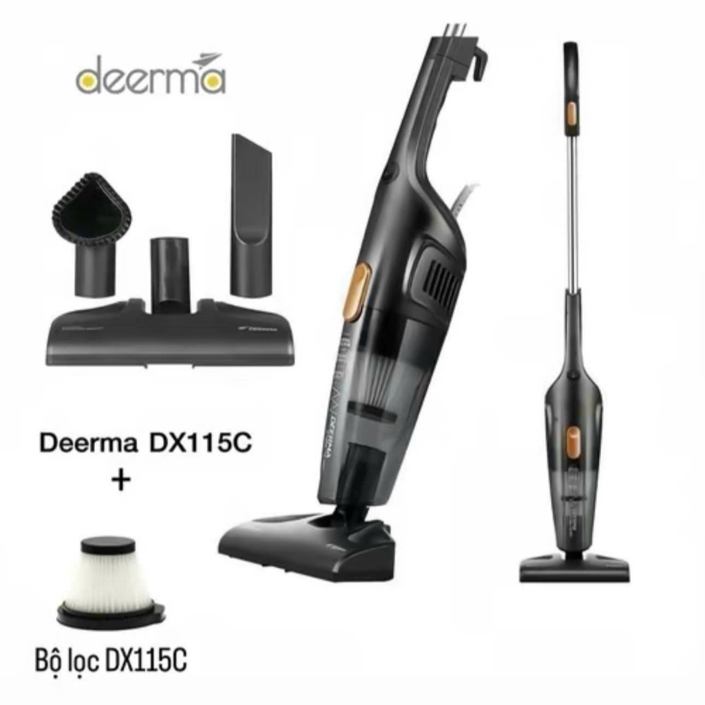Combo máy hút bụi cầm tay DX-115C và Bộ lọc bụi