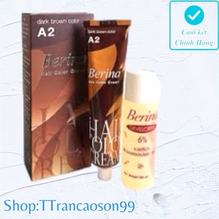 Thuốc Nhuộm Tóc Berina A1,A2 Thái Lan 60ml