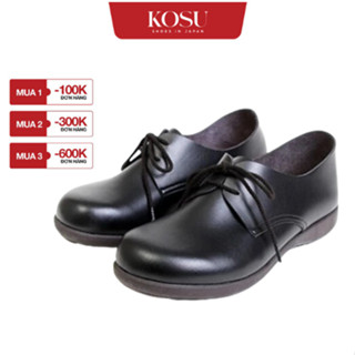  Giày oxford nữ đế thấp 2,5cm giày da nữ lười siêu nhẹ chống thấm nước KOSU 39136 chính hãng Nhật Bản 