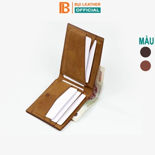 Ví nam da sáp ngựa điên dáng ngang V132 Bụi leaher