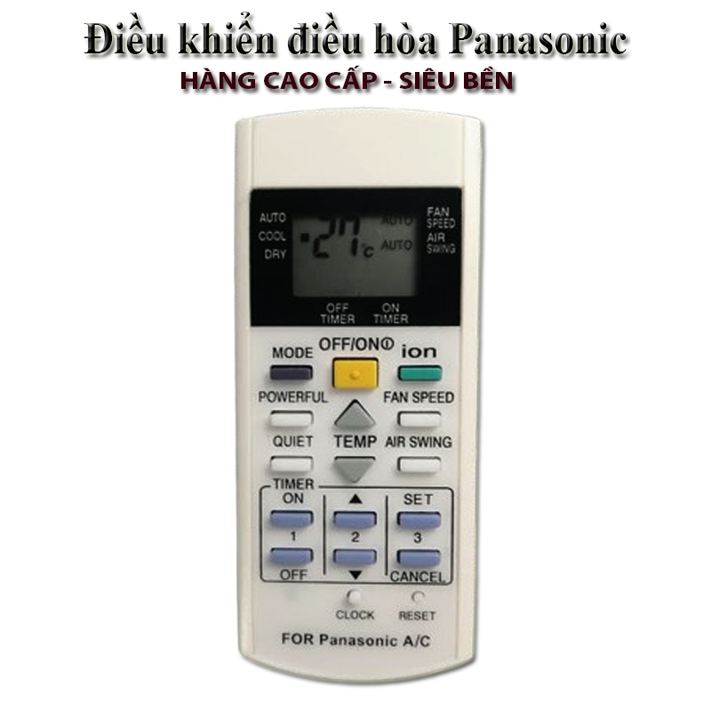 Điều Khiển Điều Hòa Panasonic Ion 1 Chiều