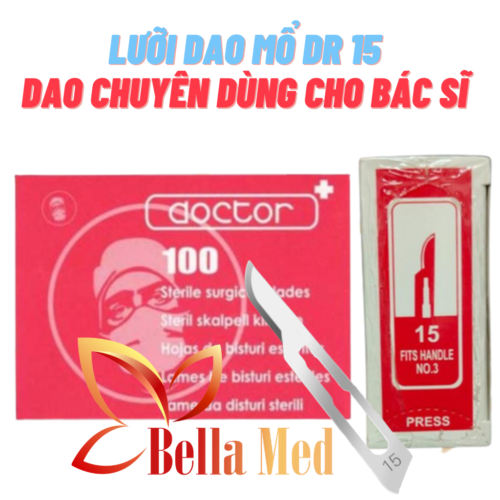 Lưỡi dao mổ số 15 ( hộp 100 lưỡi ) dao cho bác sĩ