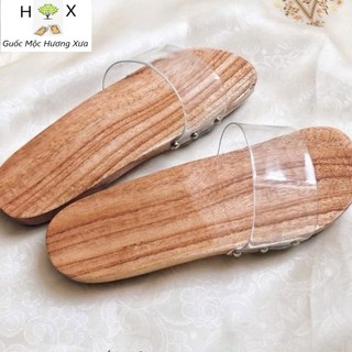 Guốc gỗ Guốc mộc Nam Nữ ( Có đóng thêm đế cao su )
